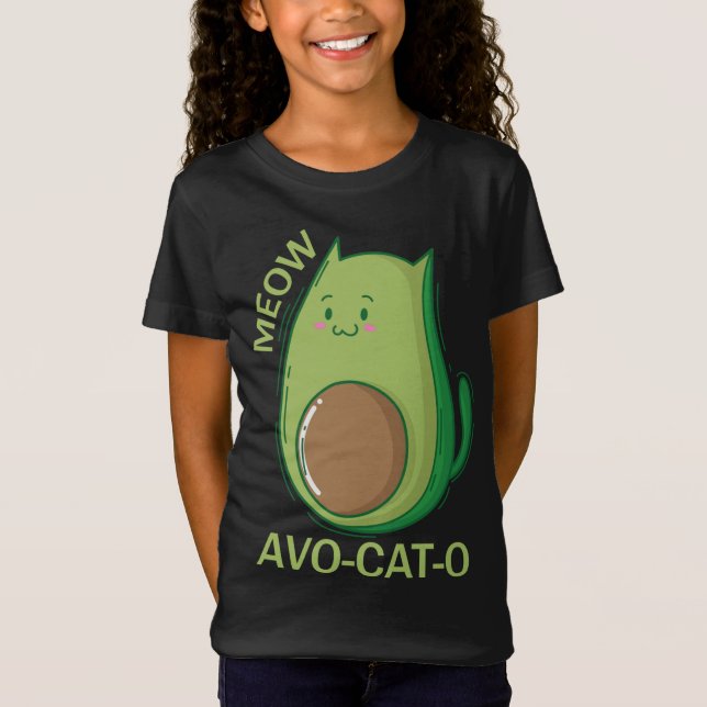 Avocado Cats Avo - Cat - O T Shirt (Framsida)