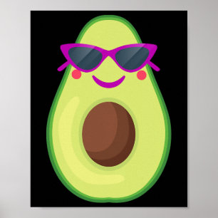 Avocado Costume Funny Halloween for Women Guacamol Poster