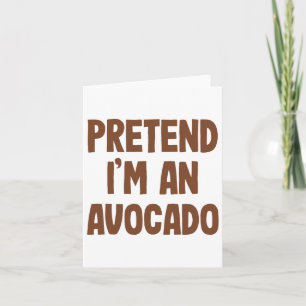 Avocado Costume Halloween Kort