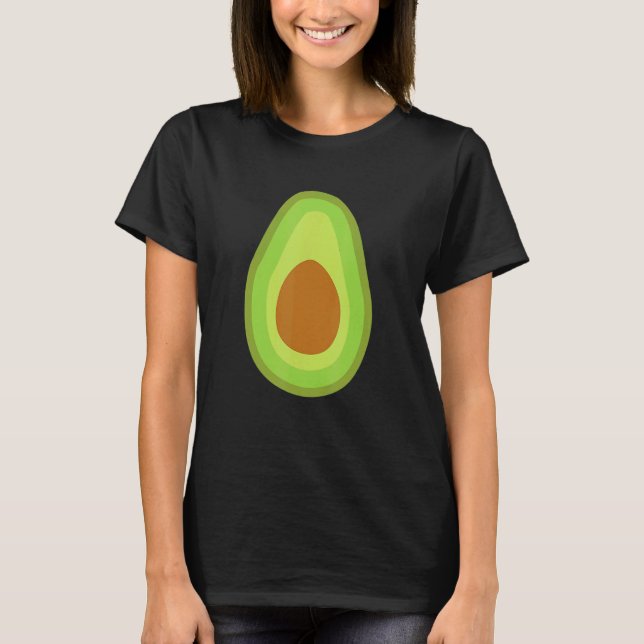 Avocado Costume Halloween Vegan Manar Women Kids T Shirt (Framsida)