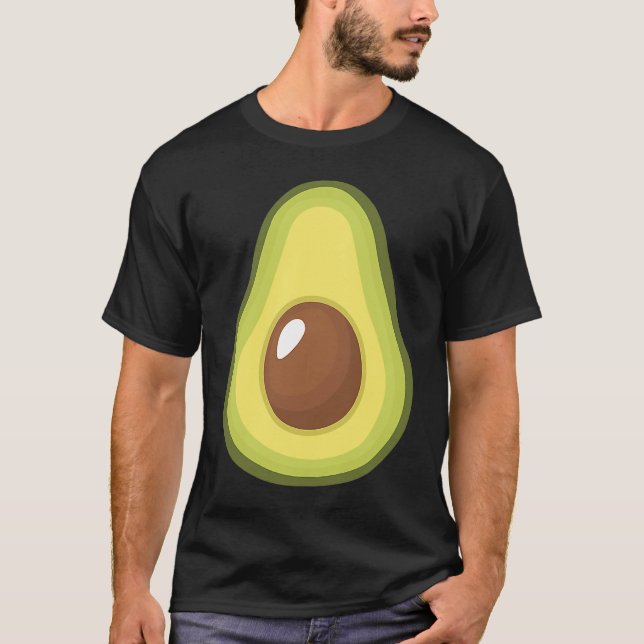 Avocado Costume  Lazy Costume Avocado T Shirt (Framsida)
