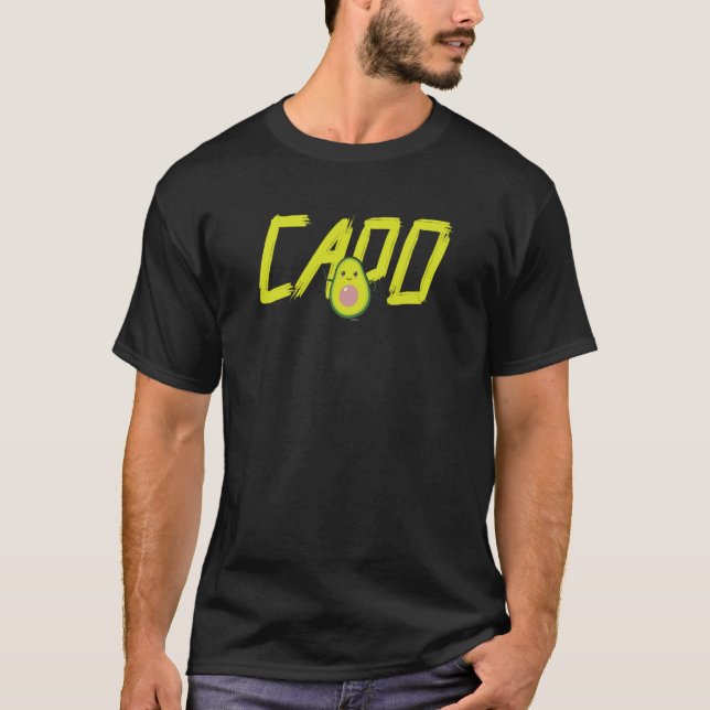 Avocado Couple Cado Vegansk T Shirt (Framsida)