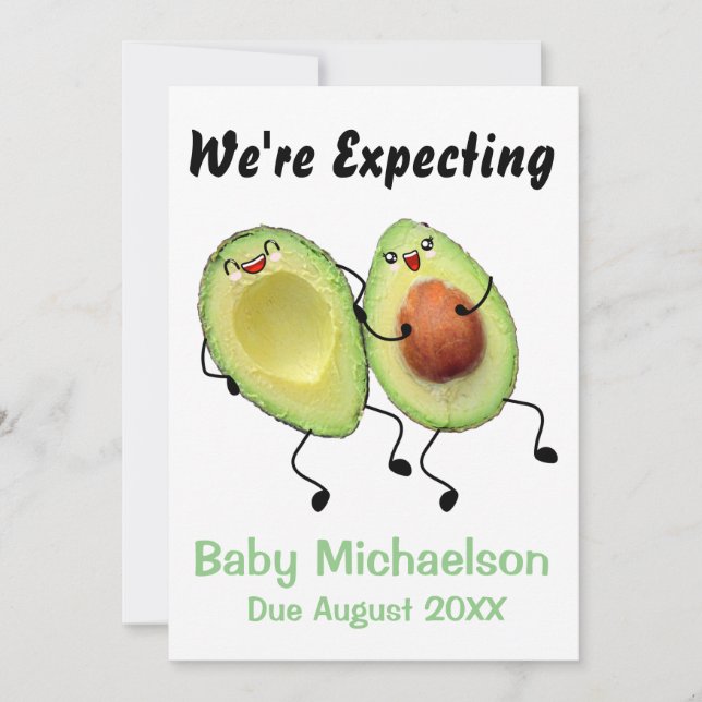 Avocado Couple Gravid-meddelande Meddelande (Framsida)