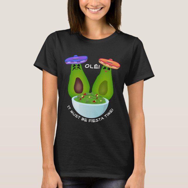 Avocado Couple och Guacamole T Shirt (Framsida)
