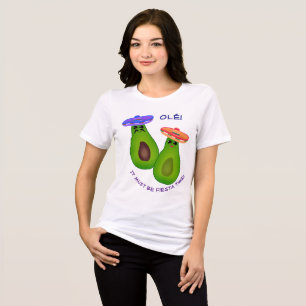 Avocado Couple w Sombreros T Shirt