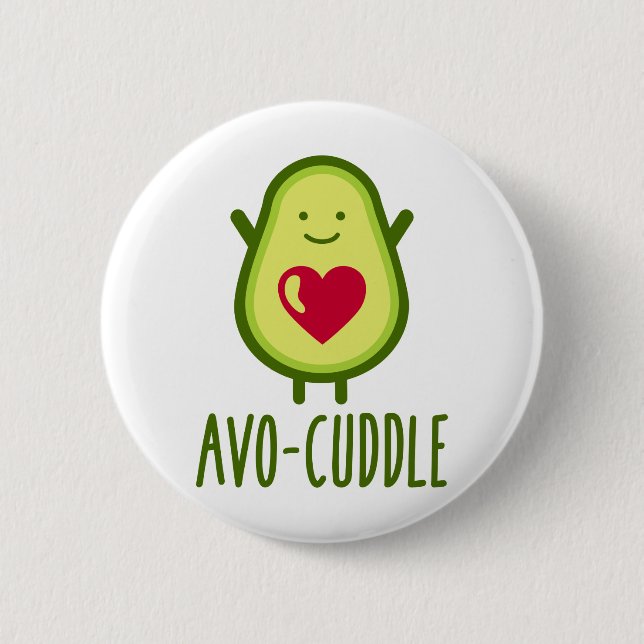 Avocado cuddle knapp (Framsida)