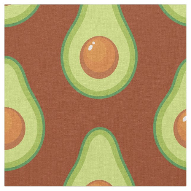Avocado Cute Vegetables Food Tyg (Närbild)
