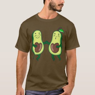 Avocado Dancing i Kärlek Avocado Couple T Shirt