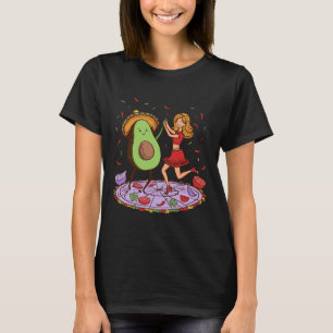 Avocado Dancing Salsa Cinco De Mayo Mexican Avocad T Shirt