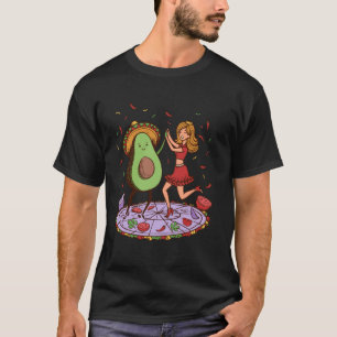 Avocado Dancing Salsa Cinco de Mayo Mexican Avocad T Shirt