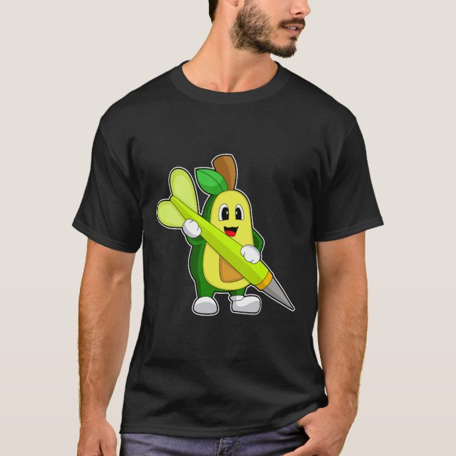 Avocado Darts Dart T Shirt (Framsida)