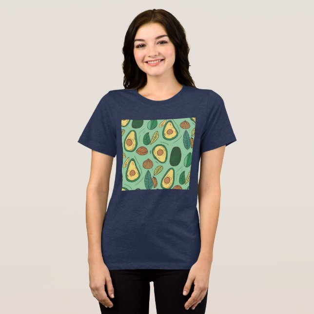 Avocado Delight for Glatt Vibes Grönt T Shirt (Framsida Full)