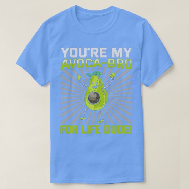 Avocado-design för Vegetarian och Vegan 14 T Shirt (Design framsida)