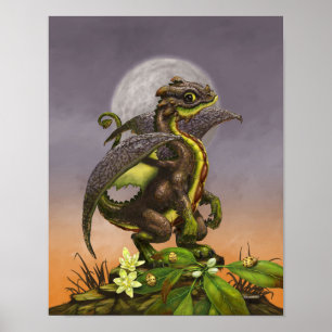 Avocado Dragon 11x14 (4x6 och uppåt) Poster
