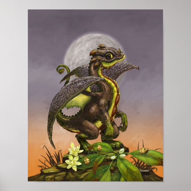 Avocado Dragon 11x14 (4x6 och uppåt) Poster (Framsidan)