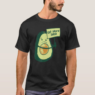 Avocado Eat more Salsa Vegan Food Kids Women T Shirt