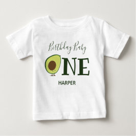Avocado en första födelsedag t shirt