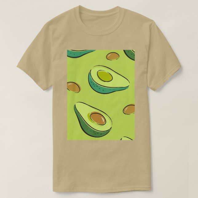 Avocado Exotic Ornament Design Classic TShirt T Shirt (Design framsida)