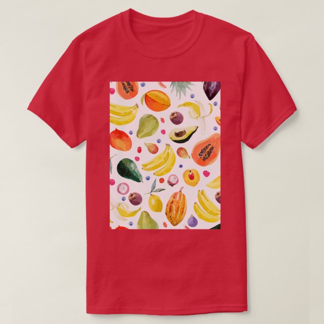 Avocado Exotic Stil Teckning Classic TShirt T Shirt (Design framsida)