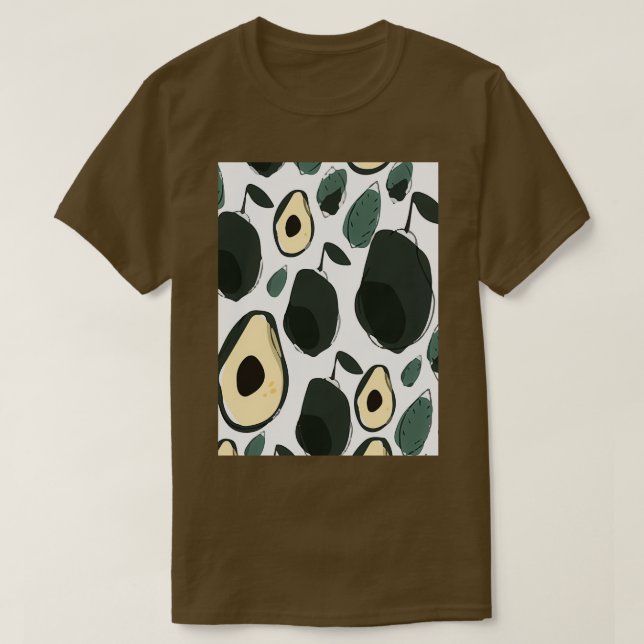 Avocado Exotic Tropik vacker T Shirt (Design framsida)