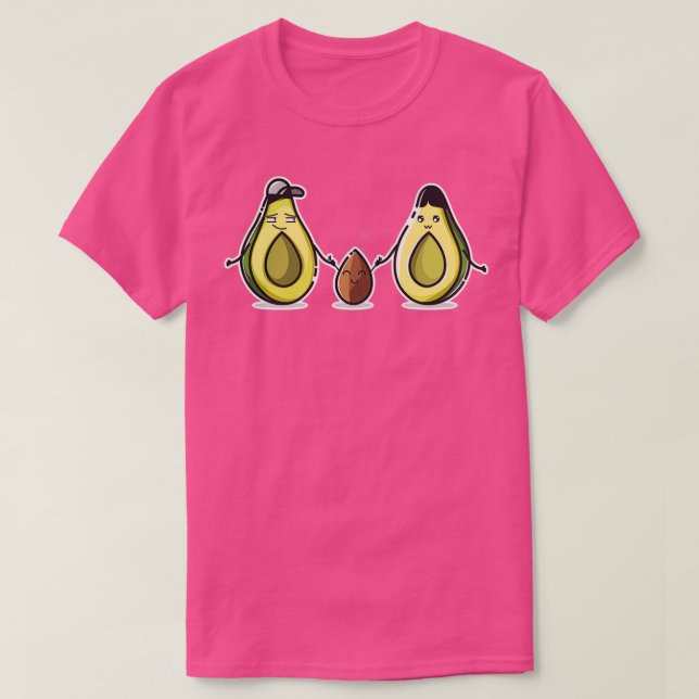 Avocado-familj 3 t shirt (Design framsida)