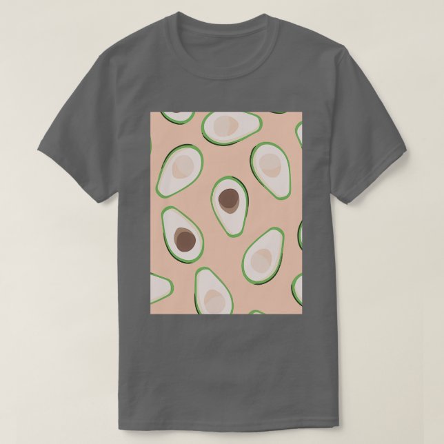 Avocado Fashionable Fruit Stil T Shirt (Design framsida)