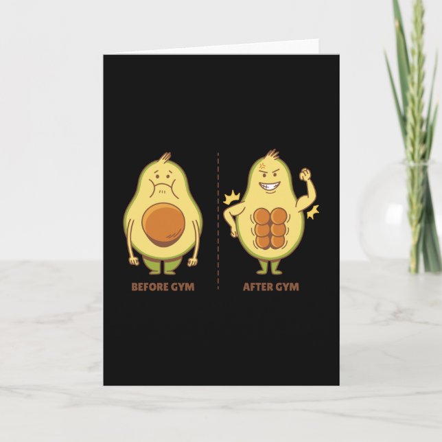 Avocado Fitness Kort (Framsida)