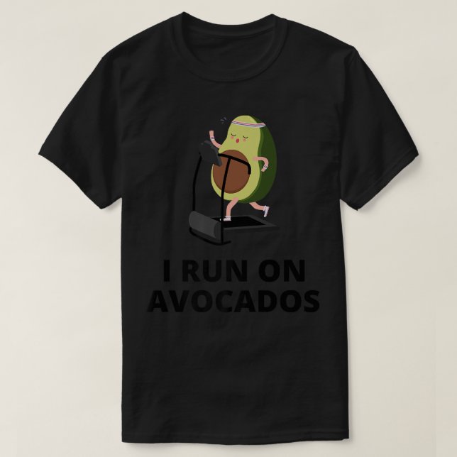 Avocado Fitness LoverFunny Avocado Eercise Running T Shirt (Design framsida)