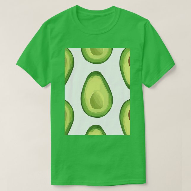 Avocado Flamingo Fruits T Shirt (Design framsida)