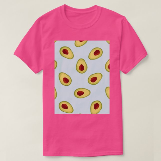 Avocado Flowres Fruits 2 T Shirt (Design framsida)