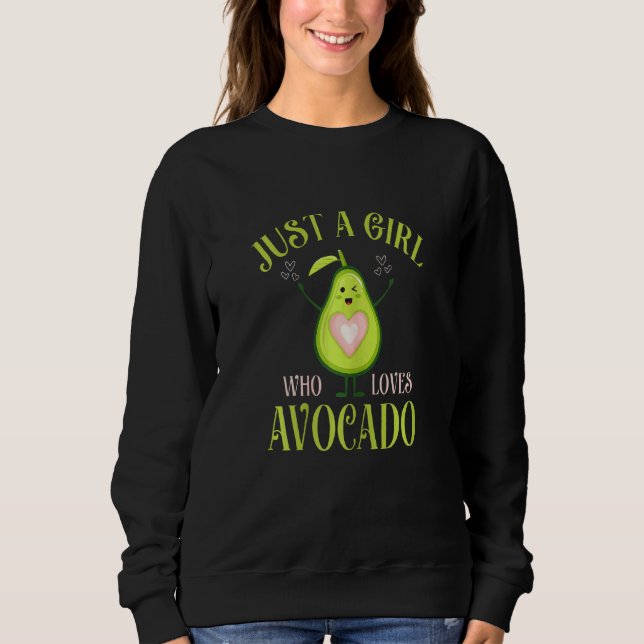 Avocado Fresh Organic är bara en flicka som Kärlek T Shirt (Framsida)
