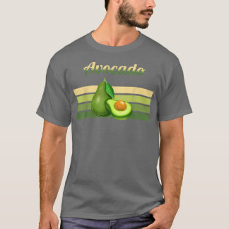 Avocado Fresh Retro Vegan Vegetarian PlantBased Gi T Shirt