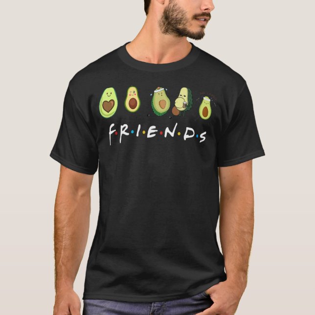 Avocado Friends Avocado kör Drinking Avocado T Shirt (Framsida)