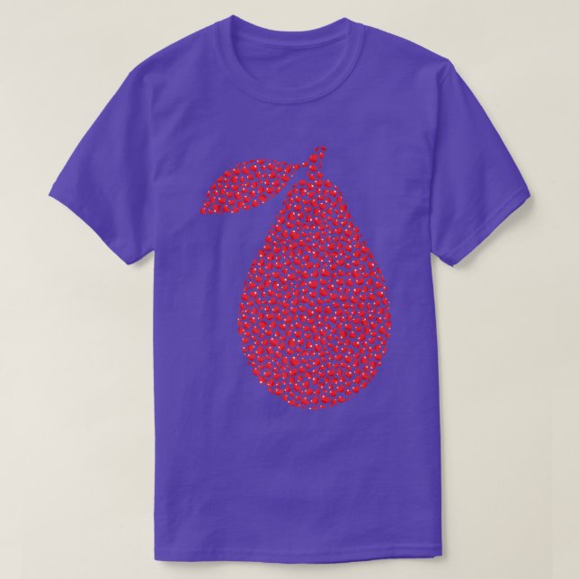 Avocado Fruit Älskare Heart Shape Avocado Valentin T Shirt (Design framsida)
