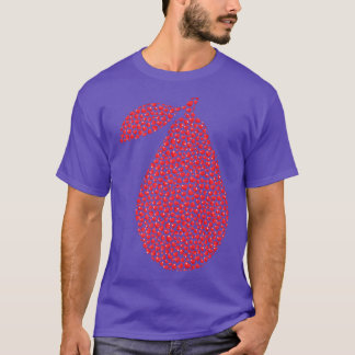 Avocado Fruit Älskare Heart Shape Avocado Valentin T Shirt