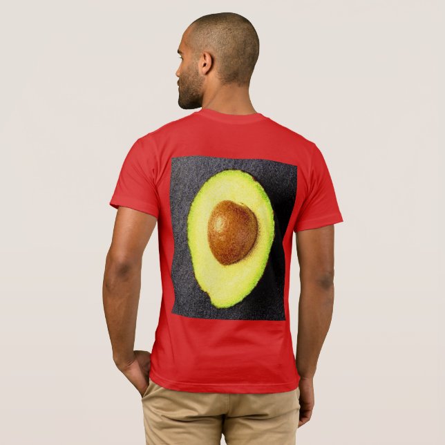 "Avocado Fruit" Cute Photo. Köp nu T Shirt (Hel baksida)