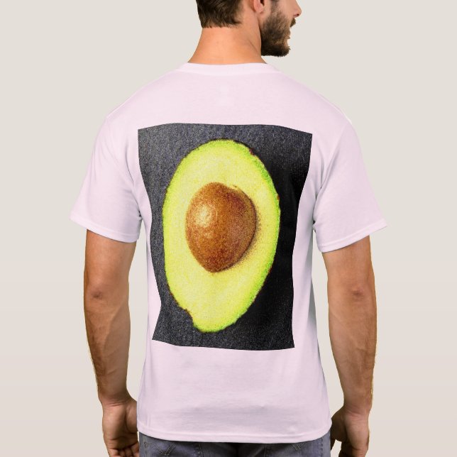 "Avocado Fruit" Cute Photo. Köp nu T Shirt (Baksida)