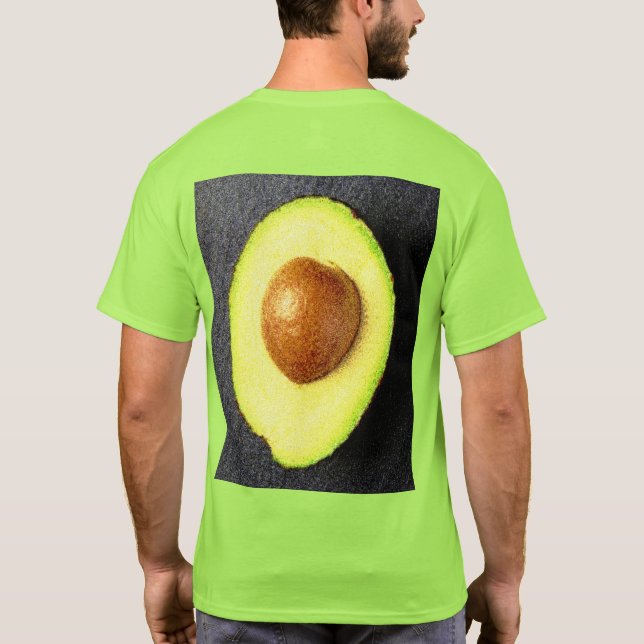 "Avocado Fruit" Cute Photo. Köp nu T Shirt (Baksida)