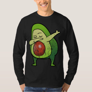 Avocado Fruit Dabbing Dab Dancing Vintage Retro Di T Shirt