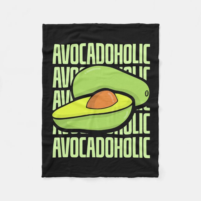 Avocado Fruit Food Fleecefilt (Framsidan)