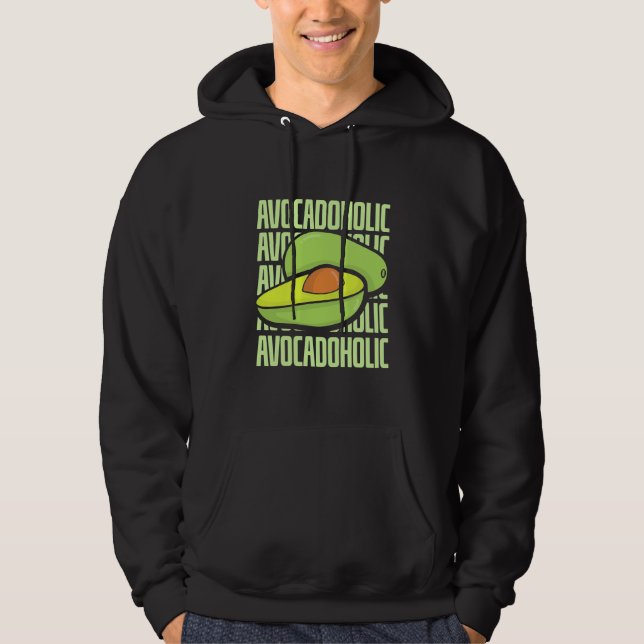 Avocado Fruit Food Hoodie (Framsida)