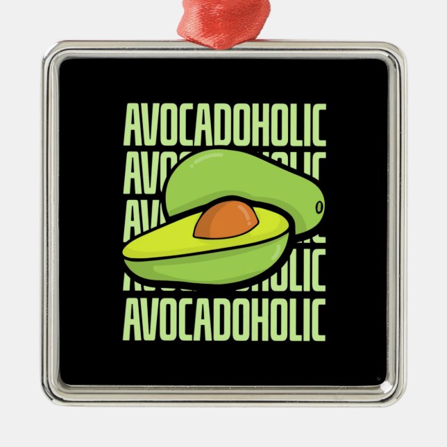 Avocado Fruit Food Julgransprydnad Metall (Framsidan)