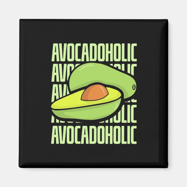 Avocado Fruit Food Magnet (Framsidan)