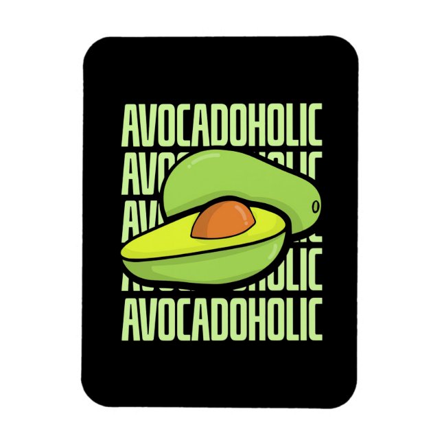 Avocado Fruit Food Magnet (Vertikal)