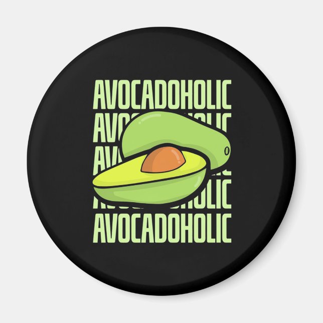 Avocado Fruit Food Magnet (Framsidan)