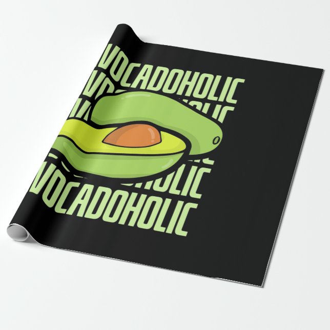 Avocado Fruit Food Presentpapper (Utrullad)