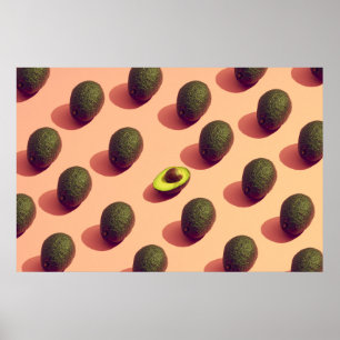Avocado Fruit Porträtt Poster