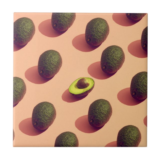 Avocado Fruit Potrait Kakelplatta (Framsidan)
