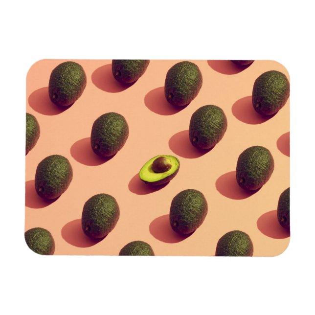 Avocado Fruit Potrait Magnet (Horisontell)