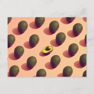 Avocado Fruit Potrait Vykort